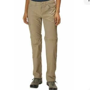 NWT Women’s Mountain Hardwear Mirada Convertible Nylon Pant size 14 plus khaki
